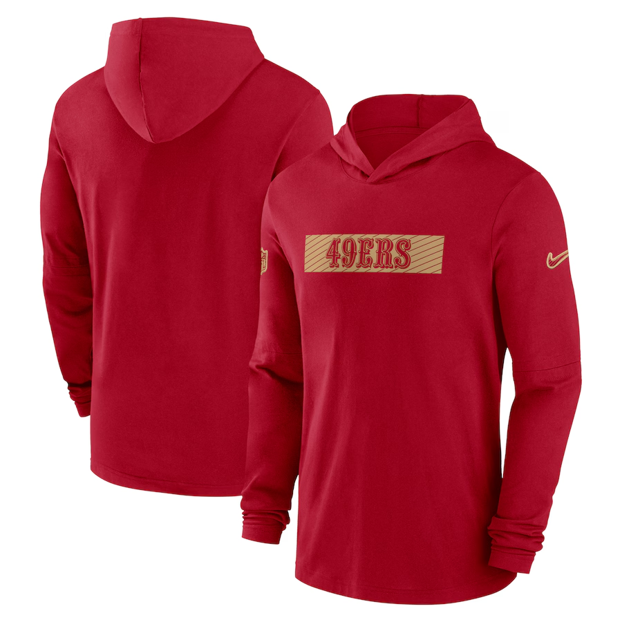 Men San Francisco 49ers red 2024 Nike NFL Hoodie->kansas city chiefs->NFL Jersey